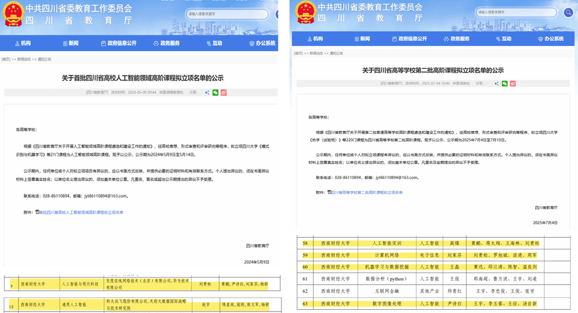 学院新增4门课程获批四川省高阶课程立项